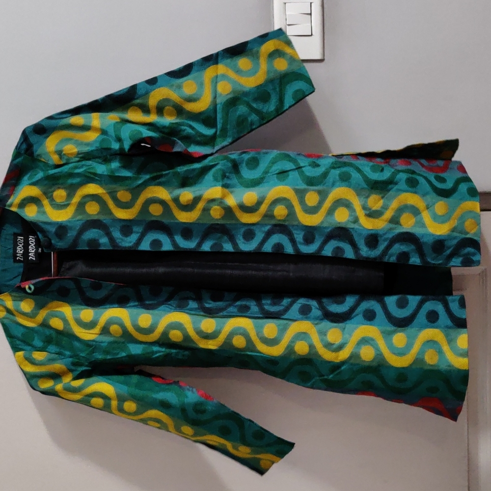 Zardozi Black Patiala Suit with a jacket - Picture 1 of 3